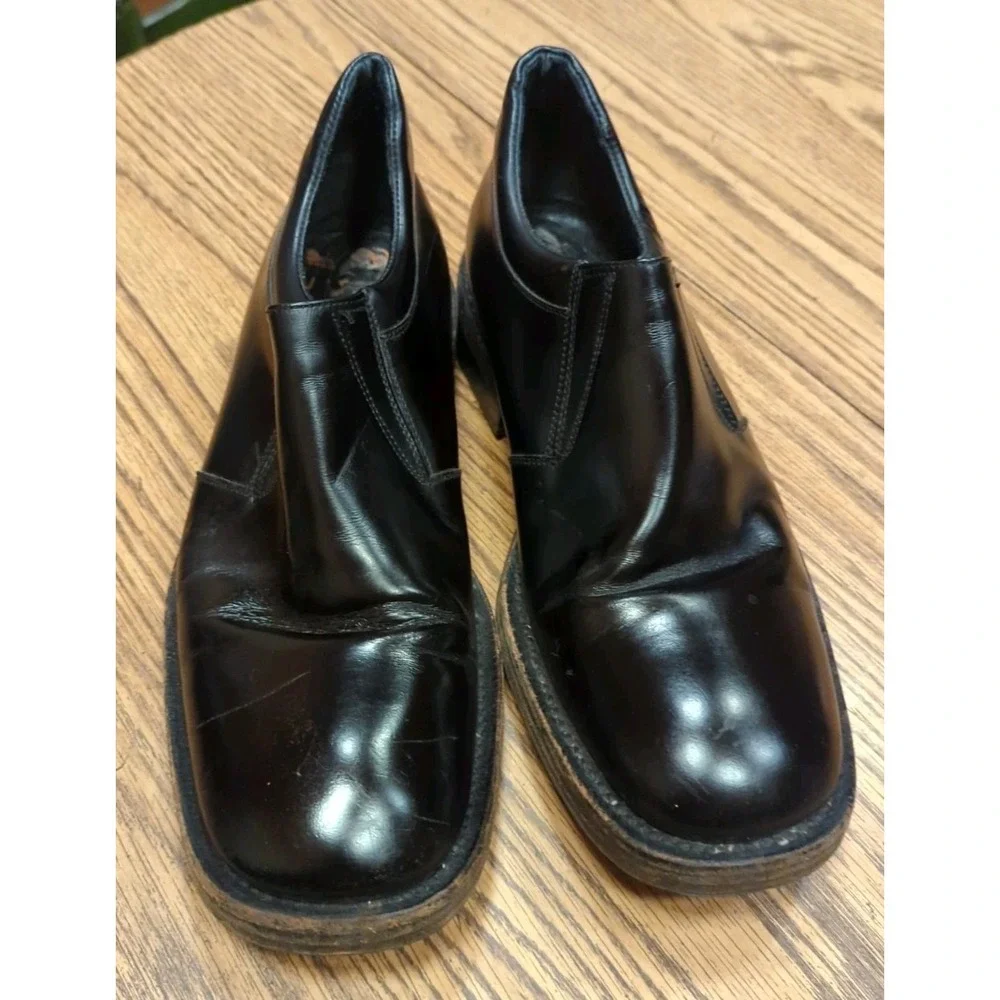 Roberto Botticelli Mens Casual‎ Dress Shoes Size 9.5 Black Leather Made in Italy